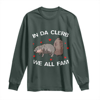 Funny Moo Deng Pesto Penguin Long Sleeve Shirt In Da Clerb We All Fam Hearts