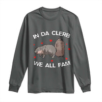 Funny Moo Deng Pesto Penguin Long Sleeve Shirt In Da Clerb We All Fam Hearts