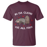 Funny Moo Deng Pesto Penguin T Shirt In Da Clerb We All Fam Hearts - Wonder Print Shop