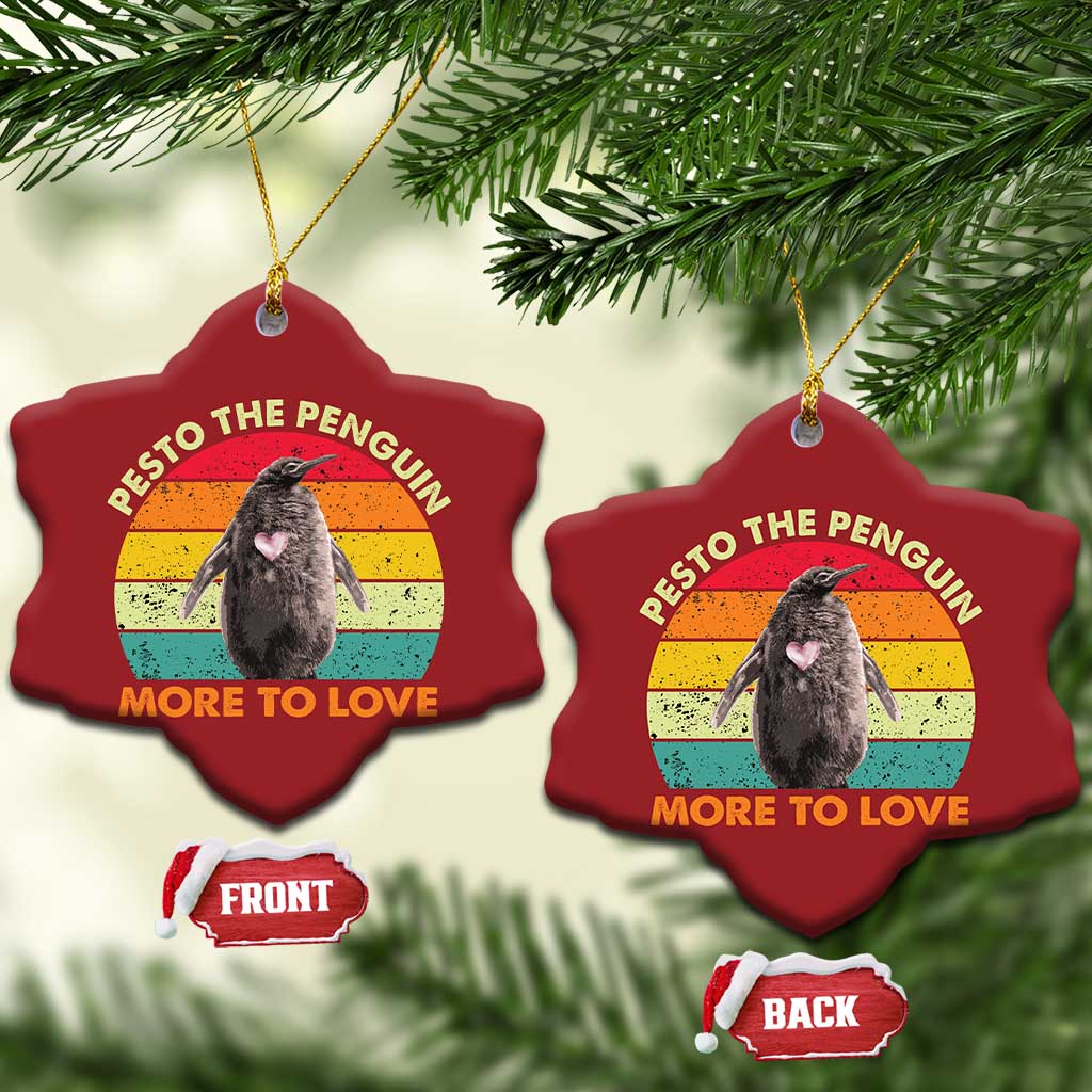 Pesto The Penguin Christmas Ornament More To Love Vintage Sunset Retro - Wonder Print Shop