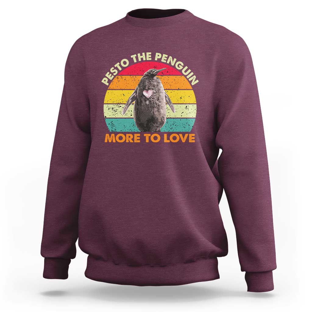 Pesto The Penguin Sweatshirt More To Love Vintage Sunset Retro - Wonder Print Shop
