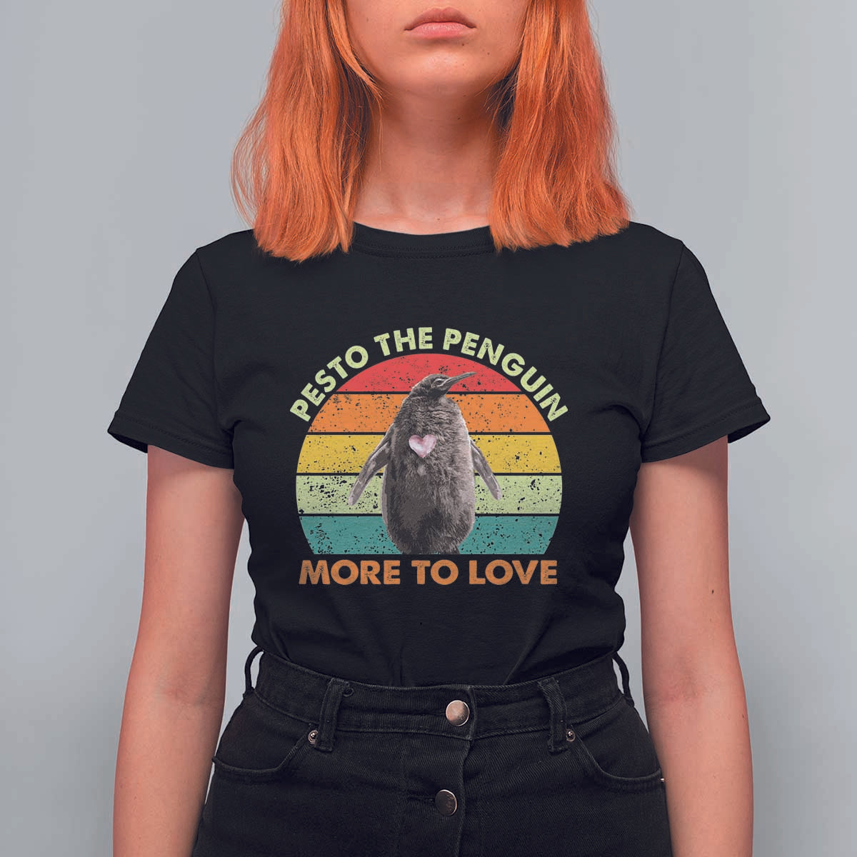 Pesto The Penguin T Shirt For Women More To Love Vintage Sunset Retro - Wonder Print Shop