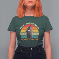 Pesto The Penguin T Shirt For Women More To Love Vintage Sunset Retro - Wonder Print Shop