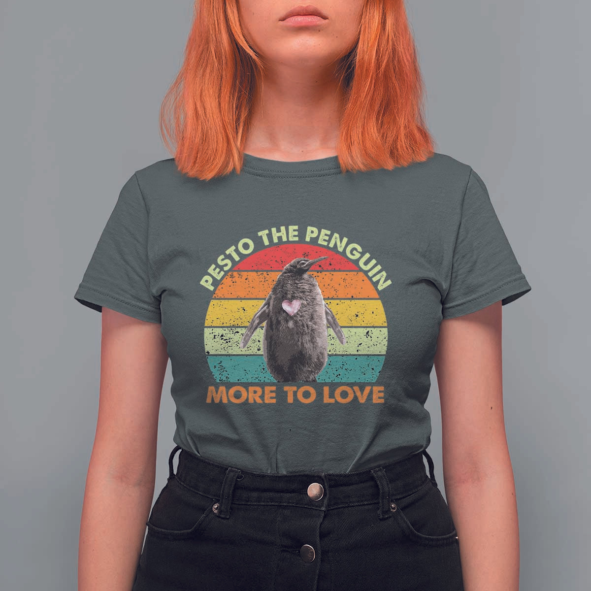 Pesto The Penguin T Shirt For Women More To Love Vintage Sunset Retro - Wonder Print Shop