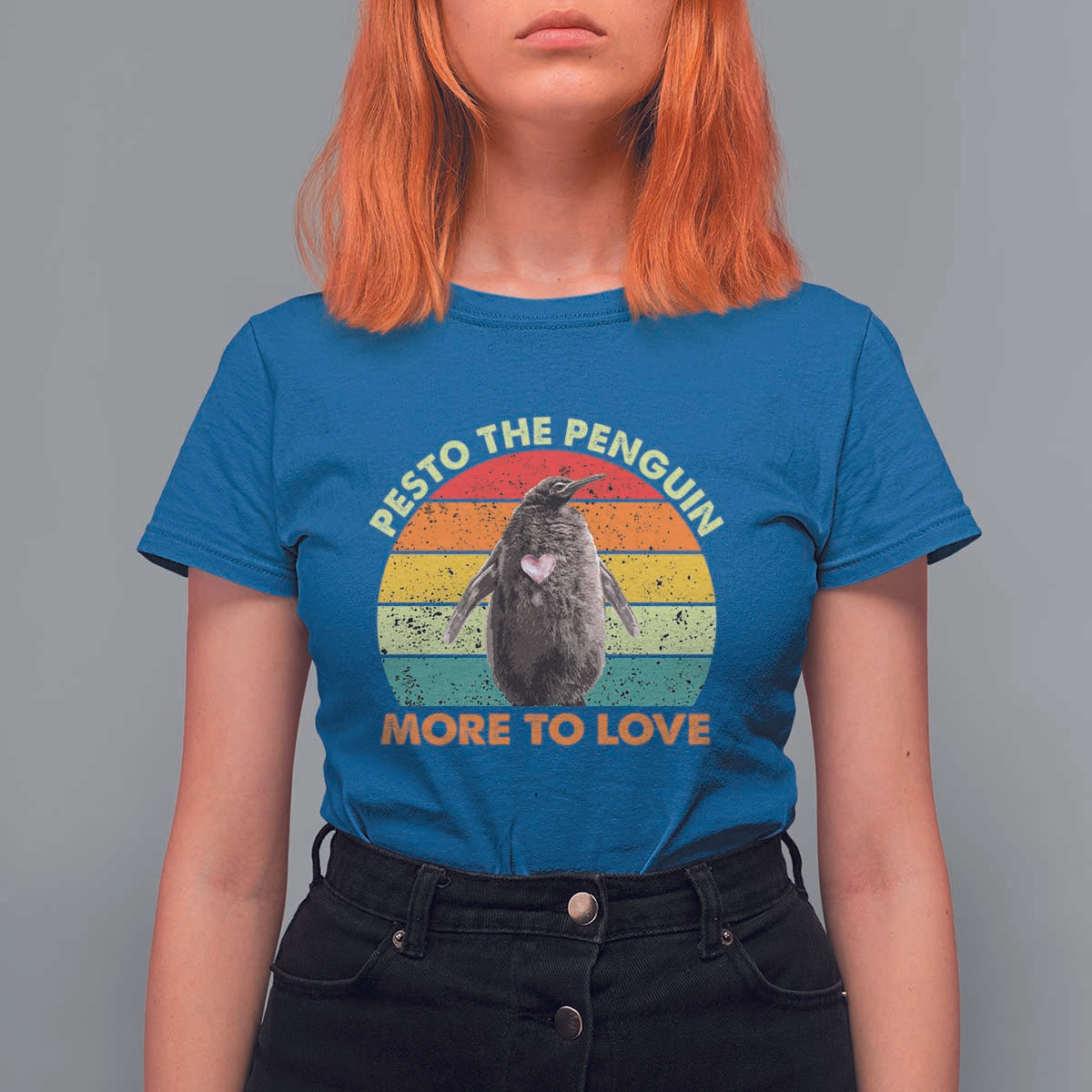 Pesto The Penguin T Shirt For Women More To Love Vintage Sunset Retro - Wonder Print Shop