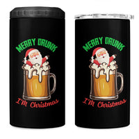 Funny Christmas Beer 4 in 1 Can Cooler Tumbler Merry Drunk I'm Xmas Wasted Santa - Wonder Print Shop