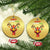 Funny Xmas Thanksgiving Christmas Ornament Merry Thanksmas Turkey Reindeer Antler Baubles - Wonder Print Shop