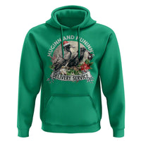 Christmas Viking Hoodie Huginn And Hunninn's Delivery Service Raven