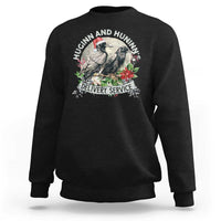 Christmas Viking Sweatshirt Huginn And Hunninn's Delivery Service Raven - Wonder Print Shop