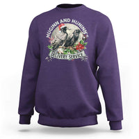 Christmas Viking Sweatshirt Huginn And Hunninn's Delivery Service Raven - Wonder Print Shop