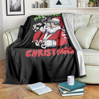 Funny Christmas Weed Throw Blanket Merryjuanna Christmas Santa Xmas - Wonder Print Shop