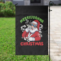 Funny Christmas Weed Garden Flag Merryjuanna Christmas Santa Xmas - Wonder Print Shop