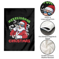 Funny Christmas Weed Garden Flag Merryjuanna Christmas Santa Xmas - Wonder Print Shop