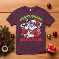 Funny Christmas Weed T Shirt Merryjuanna Christmas Santa Xmas - Wonder Print Shop