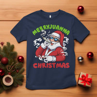 Funny Christmas Weed T Shirt Merryjuanna Christmas Santa Xmas - Wonder Print Shop