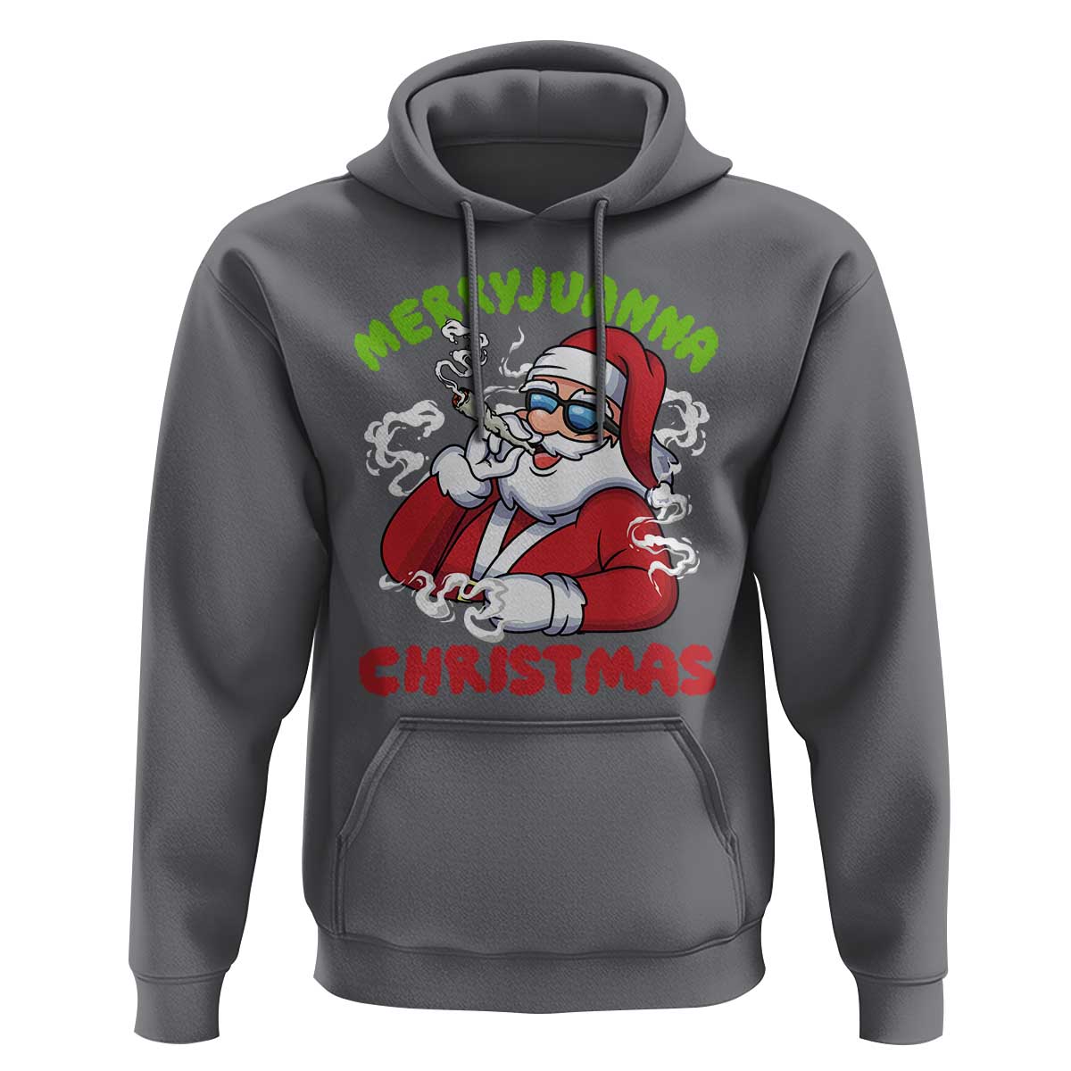 Funny Christmas Weed Hoodie Merryjuanna Christmas Santa Xmas