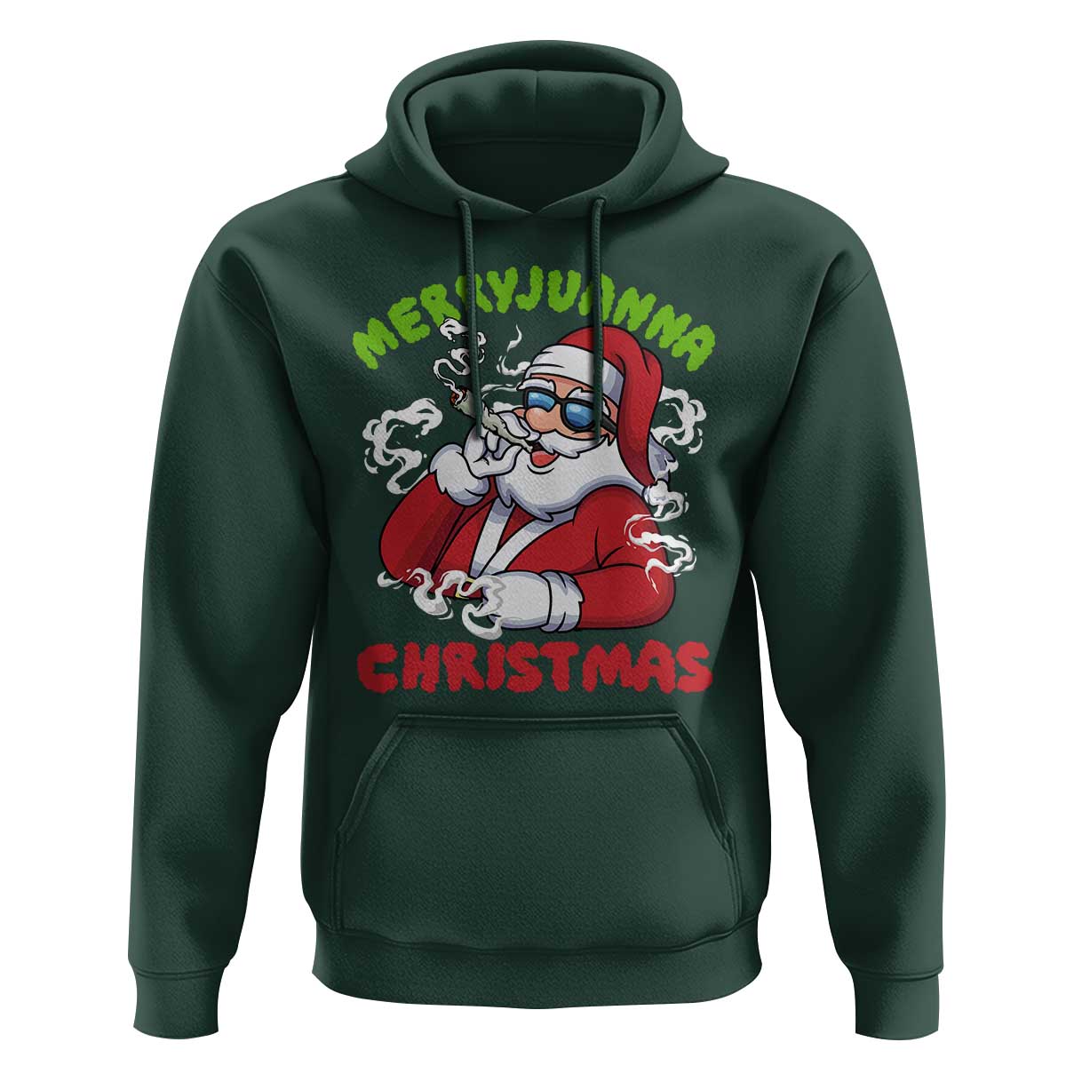 Funny Christmas Weed Hoodie Merryjuanna Christmas Santa Xmas