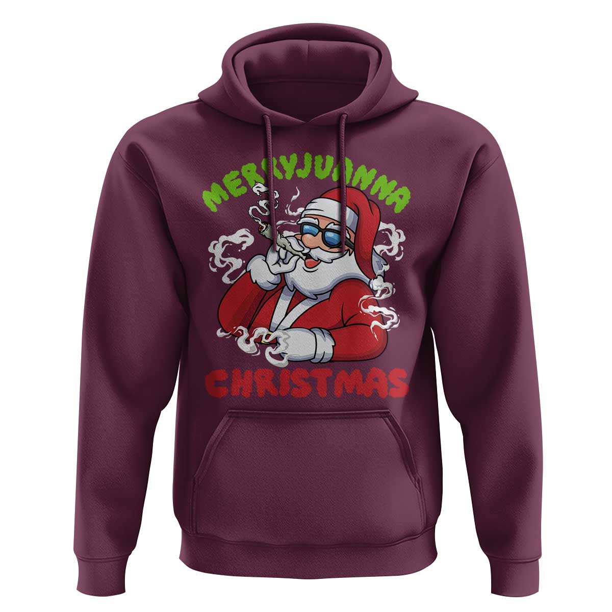 Funny Christmas Weed Hoodie Merryjuanna Christmas Santa Xmas