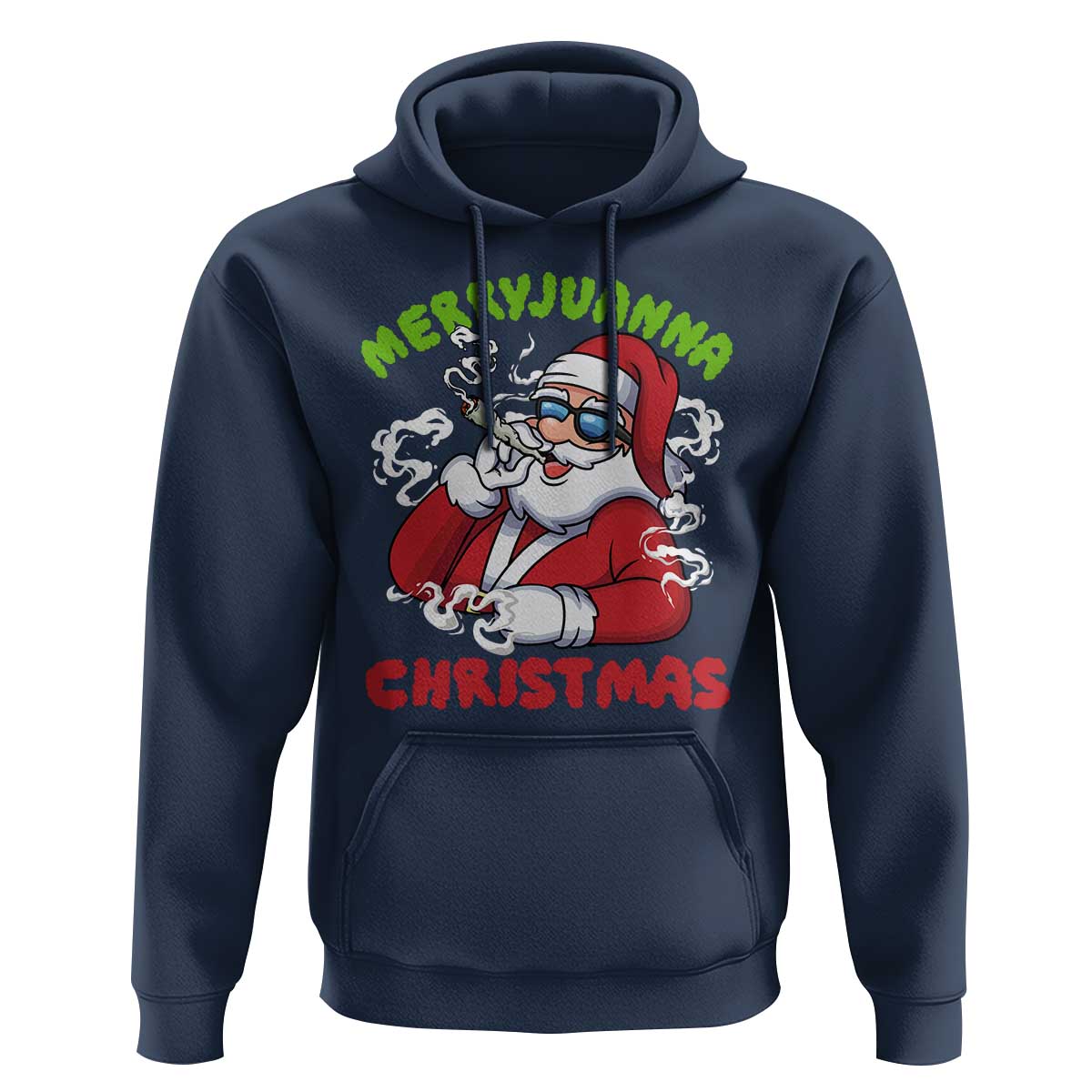 Funny Christmas Weed Hoodie Merryjuanna Christmas Santa Xmas