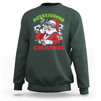 Funny Christmas Weed Sweatshirt Merryjuanna Christmas Santa Xmas - Wonder Print Shop