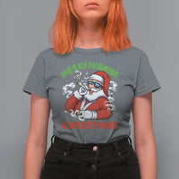 Funny Christmas Weed T Shirt For Women Merryjuanna Christmas Santa Xmas - Wonder Print Shop