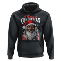 Merry Christmas Dreadlocks Black Santa Hoodie