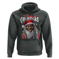 Merry Christmas Dreadlocks Black Santa Hoodie
