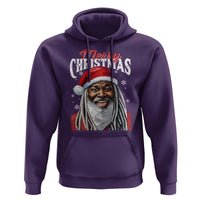 Merry Christmas Dreadlocks Black Santa Hoodie
