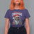 Merry Christmas Dreadlocks Black Santa T Shirt For Women - Wonder Print Shop