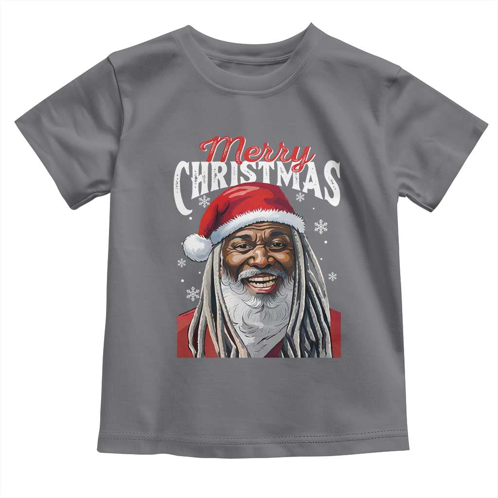 Merry Christmas Dreadlocks Black Santa Toddler T Shirt