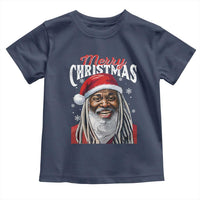 Merry Christmas Dreadlocks Black Santa Toddler T Shirt