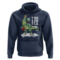 Funny Christmas T-Rex Hoodie Tree Rex Dinosaur Xmas Tree