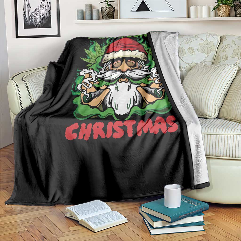 Funny Weed Christmas Throw Blanket Merry Juana Xmas Santa - Wonder Print Shop