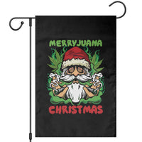 Funny Weed Christmas Garden Flag Merry Juana Xmas Santa - Wonder Print Shop