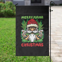 Funny Weed Christmas Garden Flag Merry Juana Xmas Santa - Wonder Print Shop