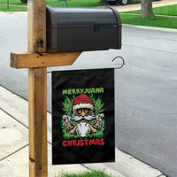 Funny Weed Christmas Garden Flag Merry Juana Xmas Santa - Wonder Print Shop