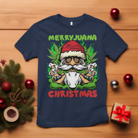 Funny Weed Christmas T Shirt Merry Juana Xmas Santa - Wonder Print Shop
