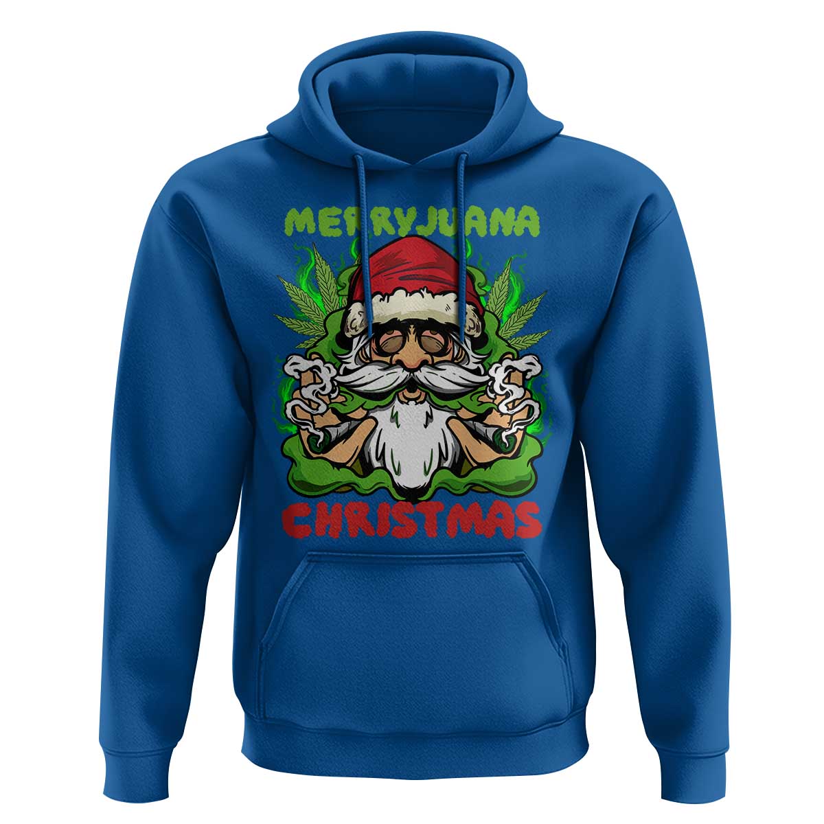 Funny Weed Christmas Hoodie Merry Juana Xmas Santa