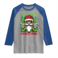 Funny Weed Christmas Raglan Shirt Merry Juana Xmas Santa - Wonder Print Shop