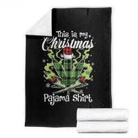 Funny Weed Christmas Throw Blanket This Is My Christmas Pajama Shirt - Wonder Print Shop