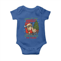 Funny Christmas Grumpy Cat Baby Onesie Probably Just Gonna Jingle Some Of The Way I Am Tired - Wonder Print Shop