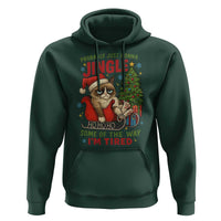 Funny Christmas Grumpy Cat Hoodie Probably Just Gonna Jingle Some Of The Way I Am Tired - Wonder Print Shop