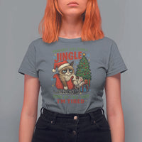 Funny Christmas Grumpy Cat T Shirt For Women Probably Just Gonna Jingle Some Of The Way I Am Tired - Wonder Print Shop