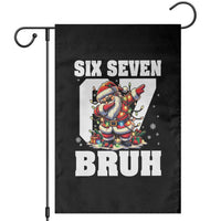 Funny Christmas Six Seven Bruh Garden Flag Dabbing Santa - Wonder Print Shop
