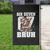 Funny Christmas Six Seven Bruh Garden Flag Dabbing Santa - Wonder Print Shop