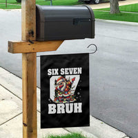Funny Christmas Six Seven Bruh Garden Flag Dabbing Santa - Wonder Print Shop