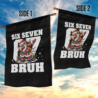 Funny Christmas Six Seven Bruh Garden Flag Dabbing Santa - Wonder Print Shop