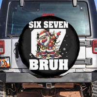 Funny Christmas Six Seven Bruh Spare Tire Cover Dabbing Santa - Wonder Print Shop