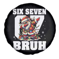 Funny Christmas Six Seven Bruh Spare Tire Cover Dabbing Santa - Wonder Print Shop