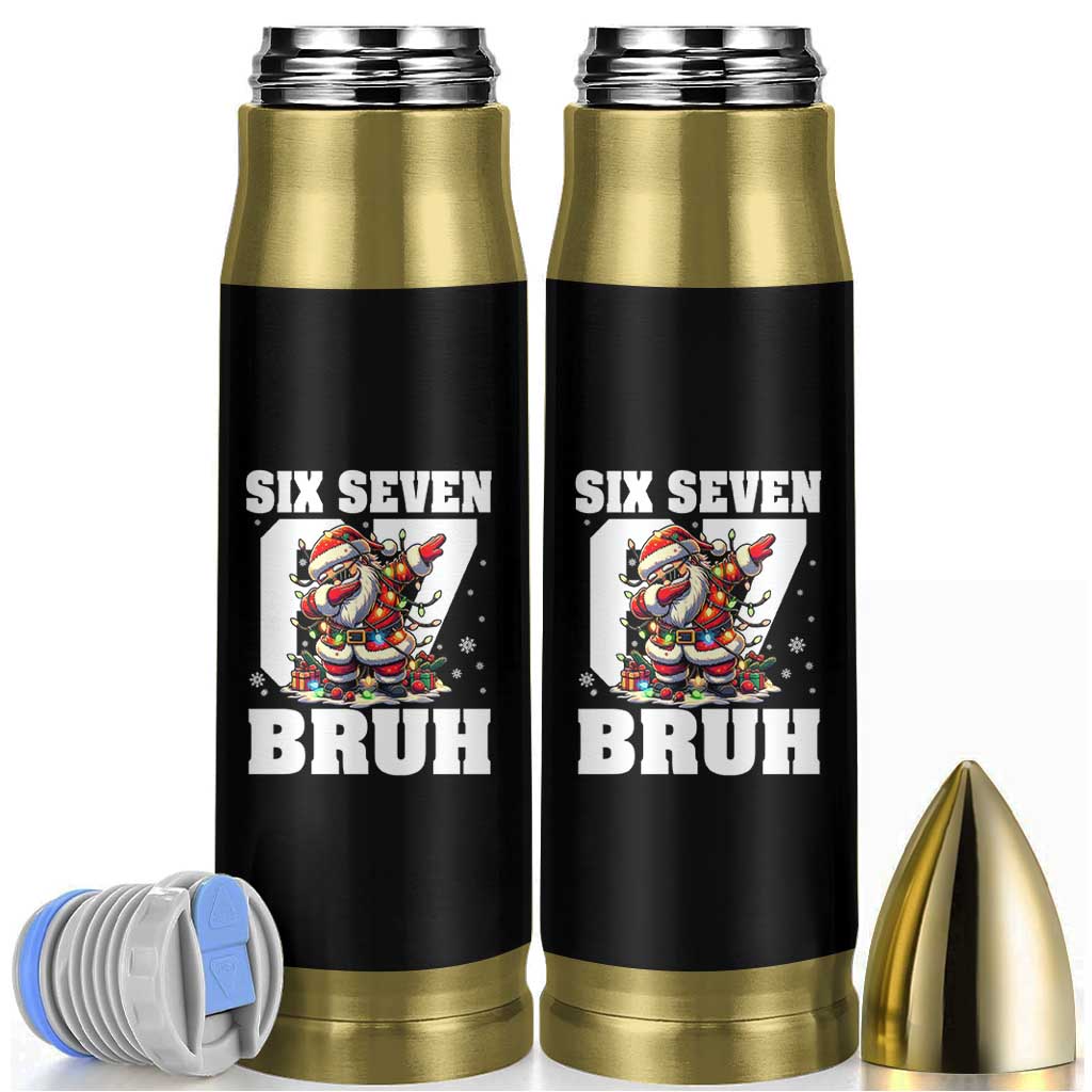 Funny Christmas Six Seven Bruh Bullet Tumbler Dabbing Santa - Wonder Print Shop